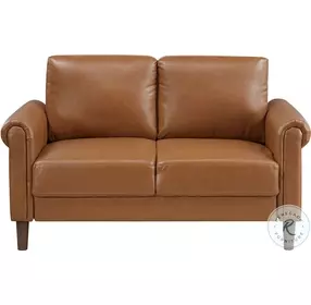 Holliston Brown Loveseat