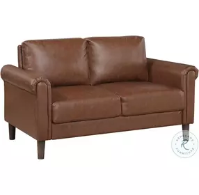 Holliston Chocolate Loveseat