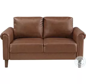 Holliston Chocolate 57" Loveseat