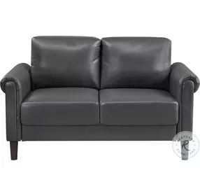 Holliston Dark Gray 57" Loveseat