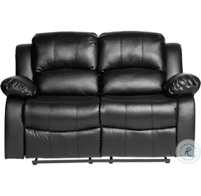 Cranley Black Double Reclining Loveseat