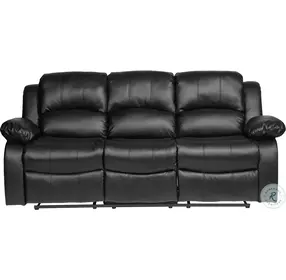 Cranley Black 83" Double Reclining Sofa