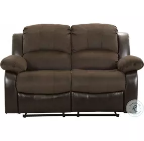 Cranley Dark Brown Double Reclining Loveseat