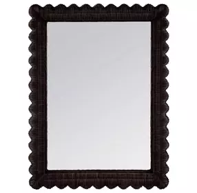Flora Chocolate Rectangular Wall Mirror