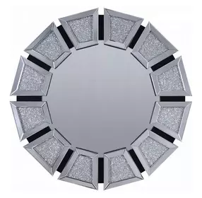 Noralie Silver Round Wall Mirror