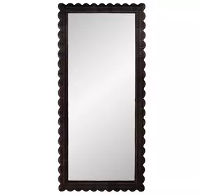 Flora Chocolate Rectangular Floor Mirror