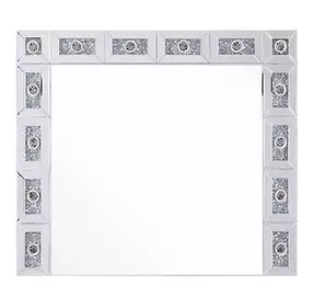 Noralie Silver Rectangular Wall Mirror with Light
