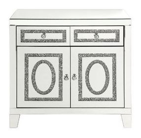 Noralie Silver and Gray 2 Door Accent Cabinet
