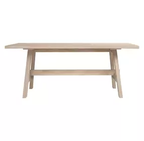 West End Natural Maple 76" Rectangular Lodge Dining Table