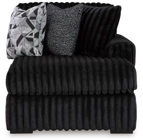 Midnight Madness Onyx Black RAF Corner Chaise