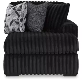 Midnight Madness Onyx Black RAF Corner Chaise