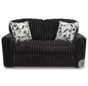 Midnight Madness Onyx Black Loveseat