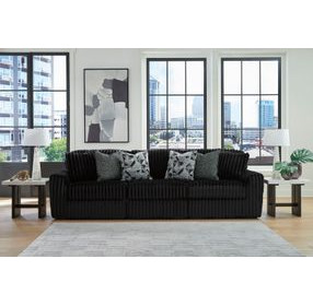 Midnight Madness Onyx 3 Piece Modular Sectional Sofa