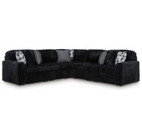 Midnight Madness Onyx 5 Piece Modular Sectional