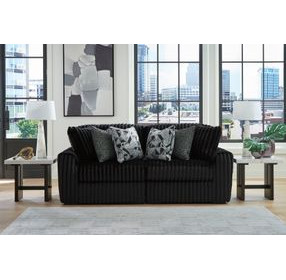 Midnight Madness Onyx 2 Piece Modular Sectional Sofa