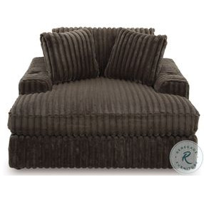 Midnight Madness Chocolate Brown Oversized Chaise