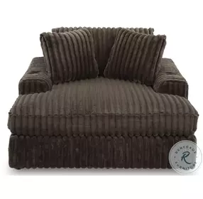 Midnight Madness Chocolate Brown Oversized Chaise