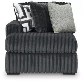 Midnight Madness Gunmetal LAF Corner Chaise