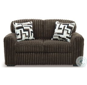 Midnight Madness Chocolate Loveseat