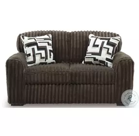 Midnight Madness Chocolate 72" Loveseat