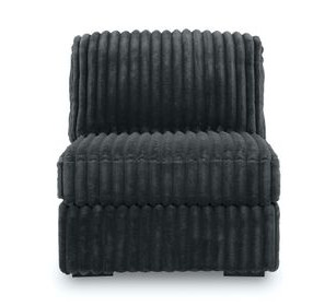 Midnight Madness Gunmetal Armless Chair