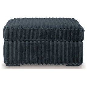 Midnight Madness Gunmetal Oversized Accent Ottoman