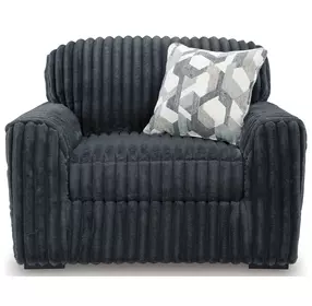 Midnight Madness Gunmetal Oversized Chair