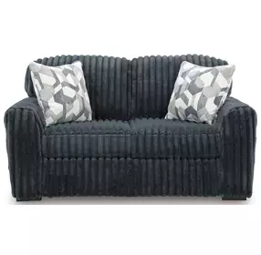 Midnight Madness Gunmetal 72" Loveseat