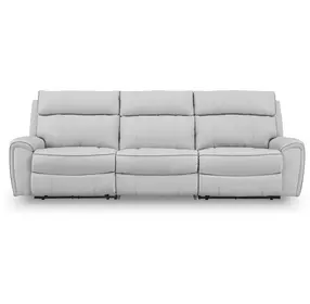 Grafton Pike Ash 3 Piece Modular Power Reclining Sectional with USB Charging