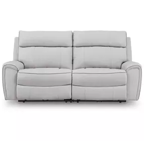 Grafton Pike Ash 2 Piece Modular 84" Reclining Loveseat with USB Charging