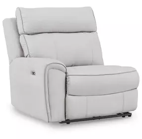 Grafton Pike Ash LAF Power Recliner with USB Charging