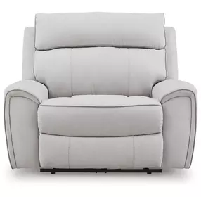 Grafton Pike Pearl and Ash Zero Gravity Power Recliner with USB Charging