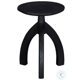 Larson Matte Black Accent Table