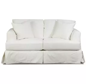 Sutton Snow White 67" Loveseat