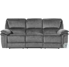 Muirfield Gray Double 89" Reclining Sofa