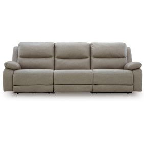 Bearmonte Pebble 3 Piece Modular Power Reclining Sectional with USB Charging
