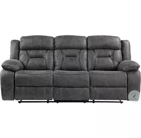 Madrona Hill Gray Double Reclining Sofa