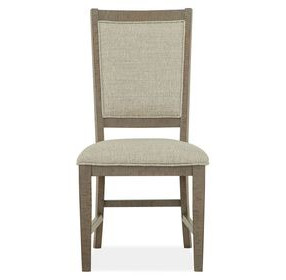 Paxton Place Baja Fog Upholstered Side Chair Set of 2