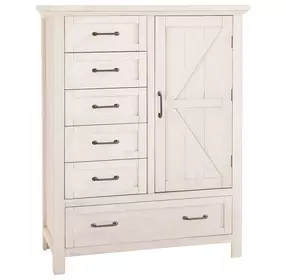 Westfield Brushed White 6 Drawer Chifferobe