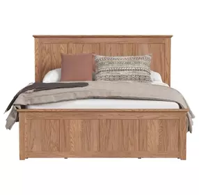 Oak Park Taupe King Storage Panel Bed with 9 Drawers
