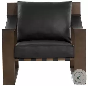 Berke Charcoal Black Lounge Chair