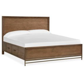 Fernholt Belgian Wheat and Coffee Bean Queen Storage Panel Bed