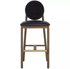 Orabell Bravo Black and Abbington Black Upholstered Bar Stool