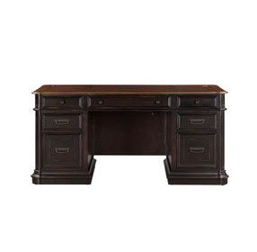 Roanoke Distressed Black 66" Executive Desk