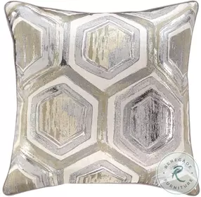 Meiling Metallic Performance Fabric Pillow Set of 4