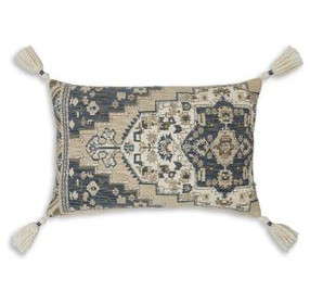 Winbury Beige and Blue Accent Pillow