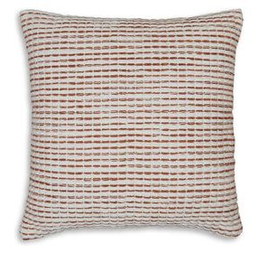 Nashlin White and Red Accent Pillow