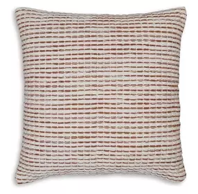 Nashlin White and Red Accent Pillow