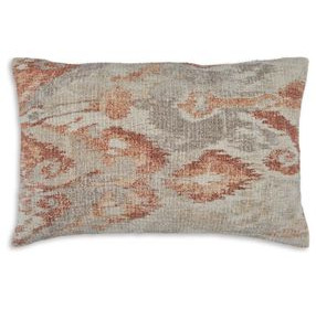 Aprover Gray and Red Accent Pillow