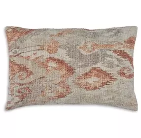 Aprover Gray and Red Accent Pillow